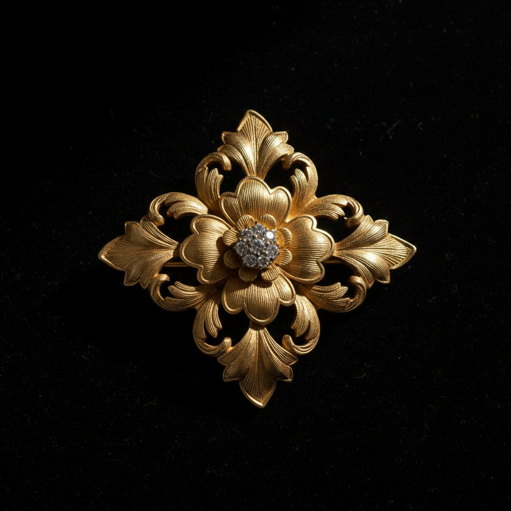 Broche Floral Vintage