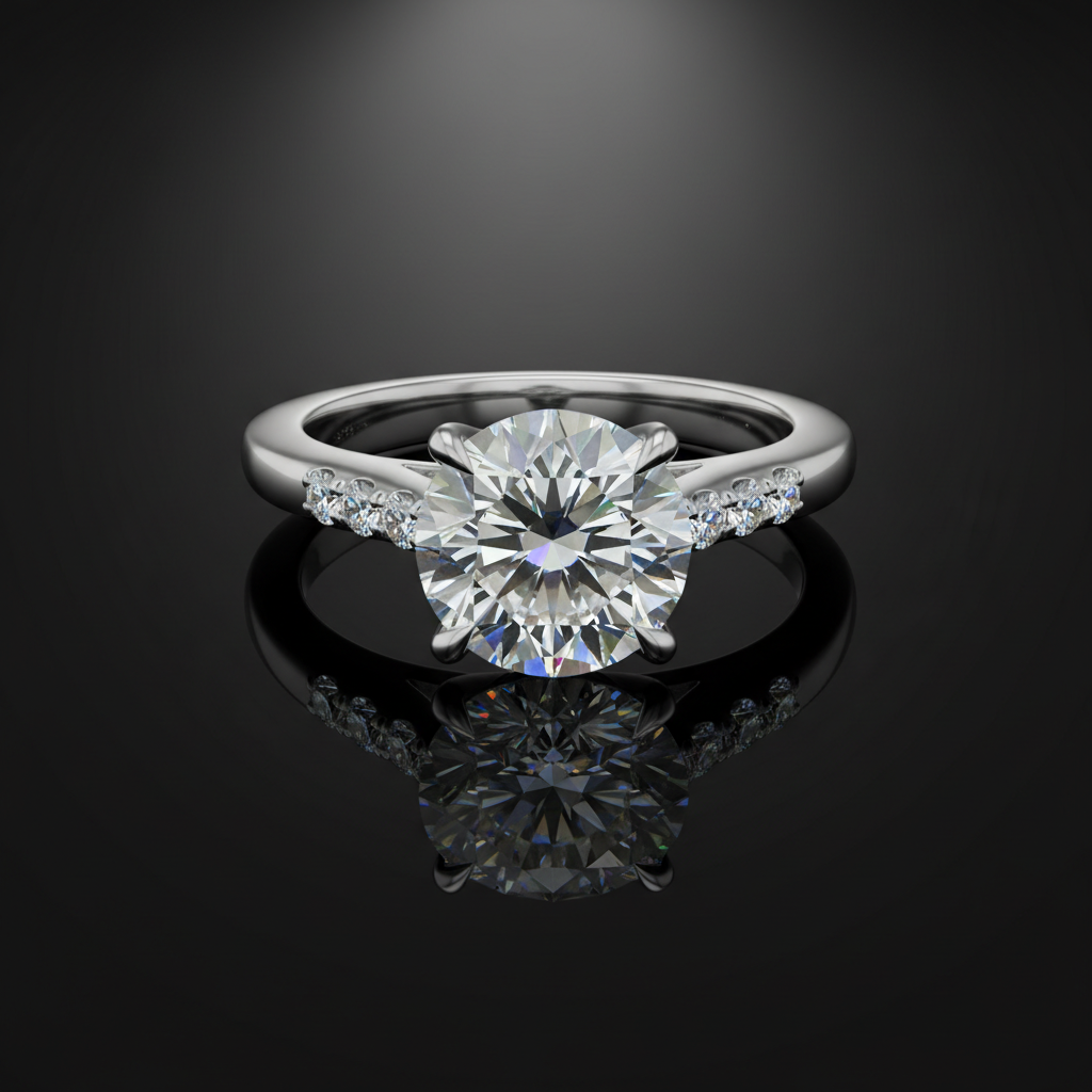 Anel Solitário Diamante